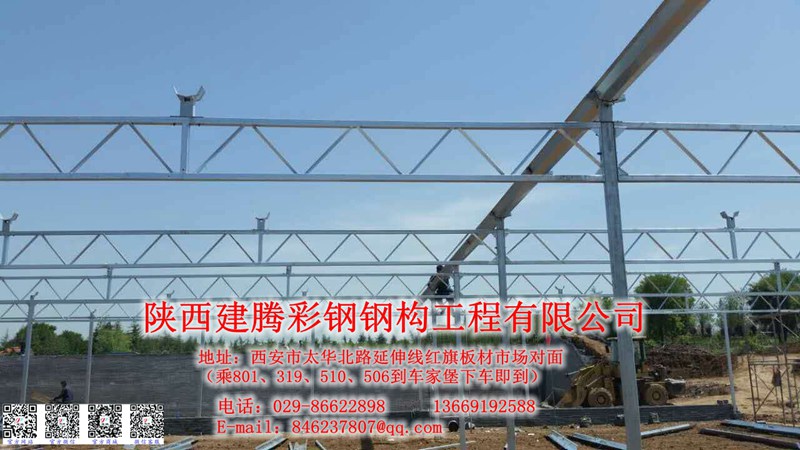 西安白鹿原白鹿仓纹络温室大棚